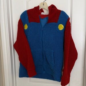 Nintendo Red and Blue Hooded Jacket